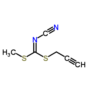 Methyl prop-2-ynyl cyanocarbonimidodithioateStructure,52173-99-6Structure Methyl prop-2-ynyl cyanocarbonimidodithioate Structure,52173-99-6Structure
