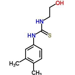 3-(3,4-Dimethylphenyl)-1-(2-hydroxyethyl)thioureaStructure,52266-72-5Structure 3-(3,4-Dimethylphenyl)-1-(2-hydroxyethyl)thiourea Structure,52266-72-5Structure
