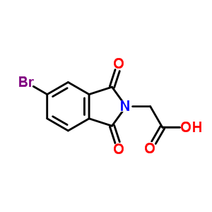 (5-Bromo-1,3-dioxo-1,3-dihydro-2H-isoindol-2-yl)-acetic acid Structure,5238-66-4Structure