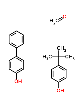 甲醛與 1,1-聯(lián)苯-4-醇和 4-(1,1-二甲基乙基)苯酚聚合物結(jié)構(gòu)式_52469-00-8結(jié)構(gòu)式