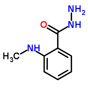2-(甲基氨基)苯-1-碳酰肼結(jié)構(gòu)式_52479-65-9結(jié)構(gòu)式