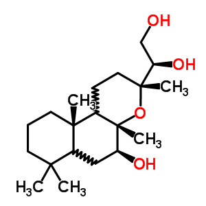 (1R)-1-[(3R,4aS,5S,6aS,10aS,10bR)-十二氫-5-羥基-3,4a,7,7,10a-五甲基-1H-萘并[2,1-b]吡喃-3-基]-1,2-乙二醇結(jié)構(gòu)式_52591-03-4結(jié)構(gòu)式
