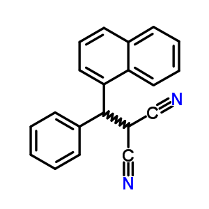 2-(1-萘苯基甲基)-丙二腈結(jié)構(gòu)式_52962-65-9結(jié)構(gòu)式