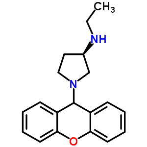 (3R)-n-乙基-1-(9h-氧雜蒽-9-基)-3-吡咯烷胺結(jié)構(gòu)式_52963-48-1結(jié)構(gòu)式