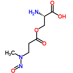O-(n-亞硝基-n-甲基-beta-丙氨?；?-l-絲氨酸結(jié)構(gòu)式_52977-61-4結(jié)構(gòu)式