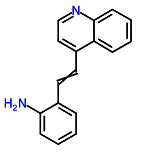2-(2-Quinolin-4-ylethenyl)anilineStructure,53-97-4Structure 2-(2-Quinolin-4-ylethenyl)aniline Structure,53-97-4Structure