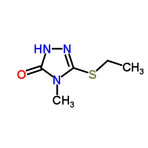 5-Ethylsulfanyl-4-methyl-2h-1,2,4-triazol-3-oneStructure,53065-51-3Structure 5-Ethylsulfanyl-4-methyl-2h-1,2,4-triazol-3-one Structure,53065-51-3Structure