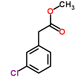 3-氯苯乙酸甲酯結(jié)構(gòu)式_53088-68-9結(jié)構(gòu)式