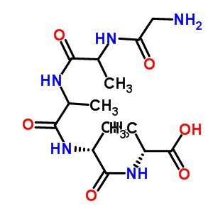 Gly-ala-ala-d-ala-d-ala結(jié)構(gòu)式_53093-86-0結(jié)構(gòu)式