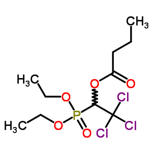 (2,2,2-Trichloro-1-butyryloxyethyl)phosphonic acid diethyl esterStructure,53102-27-5Structure (2,2,2-Trichloro-1-butyryloxyethyl)phosphonic acid diethyl ester Structure,53102-27-5Structure