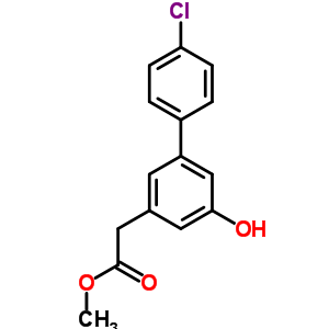 4’-Chloro-5-hydroxy-(1,1’-biphenyl)-3-acetic acid methyl esterStructure,53136-99-5Structure 4’-Chloro-5-hydroxy-(1,1’-biphenyl)-3-acetic acid methyl ester Structure,53136-99-5Structure