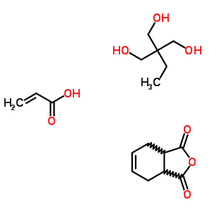 2-Propenoic acid, polymer with 2-ethyl-2-(hydroxymethyl)-1,3-propanediol and 3a,4,7,7alpha-tetrahydro-1,3-isobenzofurandioneStructure,53192-18-0Structure 2-Propenoic acid, polymer with 2-ethyl-2-(hydroxymethyl)-1,3-propanediol and 3a,4,7,7alpha-tetrahydro-1,3-isobenzofurandione Structure,53192-18-0Structure