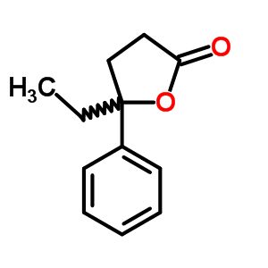gamma-乙基-gamma-苯基-丁內(nèi)酯結(jié)構(gòu)式_53380-21-5結(jié)構(gòu)式