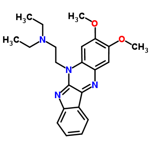 5H-indolo(2,3-b)quinoxaline-5-ethanamine, n,n-diethyl-2,3-dimethoxy-, hydrateStructure,53493-63-3Structure 5H-indolo(2,3-b)quinoxaline-5-ethanamine, n,n-diethyl-2,3-dimethoxy-, hydrate Structure,53493-63-3Structure