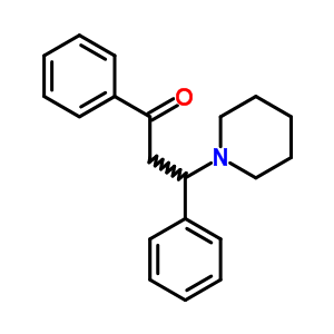 3-苯基-3-哌啶-苯丙酮結構式_5350-97-0結構式