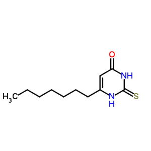 6-Heptyl-2-sulfanylidene-1h-pyrimidin-4-oneStructure,53554-46-4Structure 6-Heptyl-2-sulfanylidene-1h-pyrimidin-4-one Structure,53554-46-4Structure