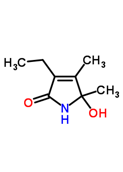 4,5-Dimethyl-3-ethyl-5-hydroxy-3-pyrrolin-2-oneStructure,53573-42-5Structure 4,5-Dimethyl-3-ethyl-5-hydroxy-3-pyrrolin-2-one Structure,53573-42-5Structure