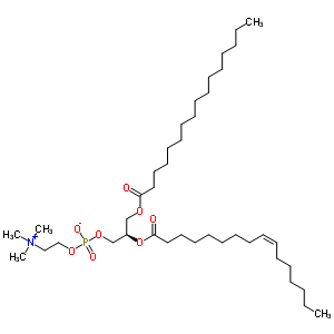 1-Palmitoyl-2-palmitoleoyl-sn-glycero-3-phosphocholineStructure,53595-24-7Structure 1-Palmitoyl-2-palmitoleoyl-sn-glycero-3-phosphocholine Structure,53595-24-7Structure