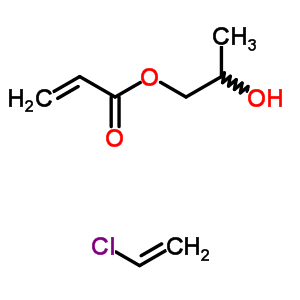 2-Propenoic acid, 2-hydroxypropyl ester, polymer with chloroetheneStructure,53710-52-4Structure 2-Propenoic acid, 2-hydroxypropyl ester, polymer with chloroethene Structure,53710-52-4Structure