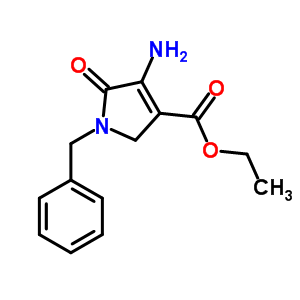 Ethyl 4-amino-1-benzyl-5-oxo-2,5-dihydro-1h-pyrrole-3-carboxylateStructure,53720-95-9Structure Ethyl 4-amino-1-benzyl-5-oxo-2,5-dihydro-1h-pyrrole-3-carboxylate Structure,53720-95-9Structure