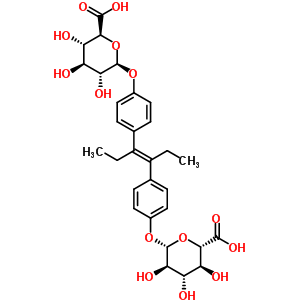 Diethylstilbestrol bisglucuronideStructure,53915-13-2Structure Diethylstilbestrol bisglucuronide Structure,53915-13-2Structure