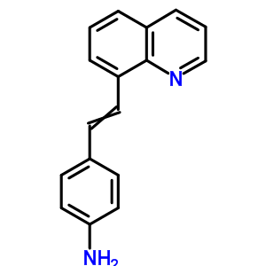 4-(2-Quinolin-8-ylethenyl)anilineStructure,54-01-3Structure 4-(2-Quinolin-8-ylethenyl)aniline Structure,54-01-3Structure