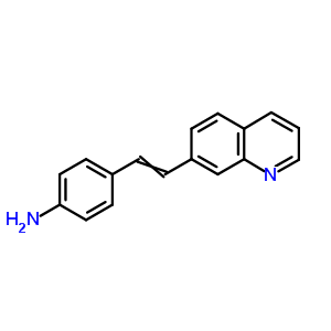 4-(2-Quinolin-7-ylethenyl)anilineStructure,54-83-1Structure 4-(2-Quinolin-7-ylethenyl)aniline Structure,54-83-1Structure