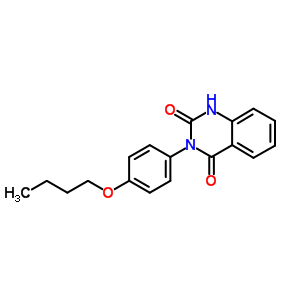 2,4(1H,3h)-quinazolinedione,3-(4-butoxyphenyl)-Structure,54209-48-2Structure 2,4(1H,3h)-quinazolinedione,3-(4-butoxyphenyl)- Structure,54209-48-2Structure
