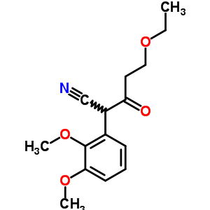 Benzeneacetonitrile, a-(3-ethoxy-1-oxopropyl)-2,3-dimethoxy-Structure,5424-64-6Structure Benzeneacetonitrile, a-(3-ethoxy-1-oxopropyl)-2,3-dimethoxy- Structure,5424-64-6Structure