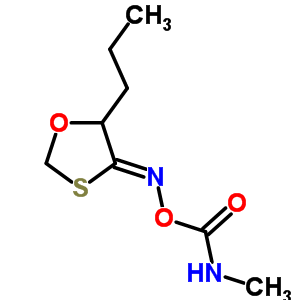 (Z)-5-propyl-1,3-oxathiolan-4-one o-((methylamino)carbonyl)oximeStructure,54266-80-7Structure (Z)-5-propyl-1,3-oxathiolan-4-one o-((methylamino)carbonyl)oxime Structure,54266-80-7Structure