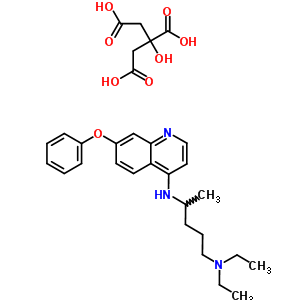 N,n-diethyl-n-(7-phenoxyquinolin-4-yl)pentane-1,4-diamineStructure,5431-05-0Structure N,n-diethyl-n-(7-phenoxyquinolin-4-yl)pentane-1,4-diamine Structure,5431-05-0Structure