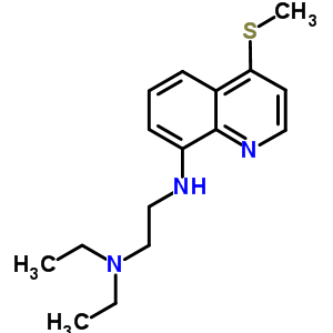 N,n-diethyl-n-(4-methylsulfanylquinolin-8-yl)ethane-1,2-diamineStructure,5431-53-8Structure N,n-diethyl-n-(4-methylsulfanylquinolin-8-yl)ethane-1,2-diamine Structure,5431-53-8Structure