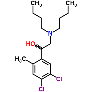 2-(Dibutylamino)-1-(4,5-dichloro-2-methyl-phenyl)ethanolStructure,5431-55-0Structure 2-(Dibutylamino)-1-(4,5-dichloro-2-methyl-phenyl)ethanol Structure,5431-55-0Structure