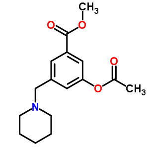 3-(乙?；趸?-5-(1-哌啶基甲基)-苯甲酸甲酯鹽酸鹽結(jié)構(gòu)式_5432-82-6結(jié)構(gòu)式