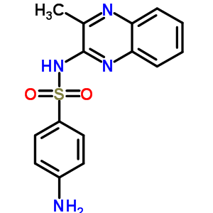 4-氨基-N-(3-甲基-2-喹噁啉yl)-苯磺酰胺結(jié)構(gòu)式_5433-92-1結(jié)構(gòu)式
