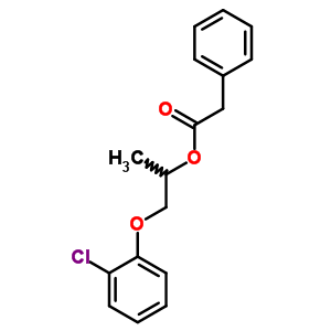 苯乙酸,2-(2-氯苯氧基)-1-甲基乙酯結構式_5436-57-7結構式