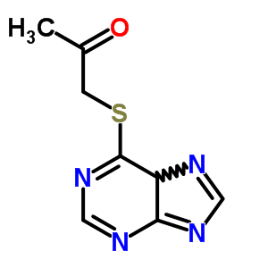 (嘌呤-6-基硫代)-2-丙酮結(jié)構(gòu)式_5441-78-1結(jié)構(gòu)式