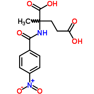 2-甲基-n-(4-硝基苯甲酰基)-谷氨酸結構式_5442-45-5結構式