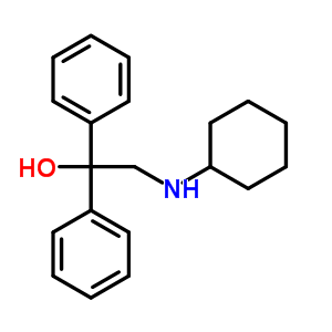 2-(Cyclohexylamino)-1,1-diphenyl-ethanolStructure,5443-64-1Structure 2-(Cyclohexylamino)-1,1-diphenyl-ethanol Structure,5443-64-1Structure
