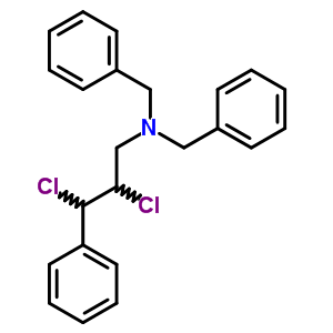 N,n-dibenzyl-2,3-dichloro-3-phenyl-propan-1-amineStructure,5443-67-4Structure N,n-dibenzyl-2,3-dichloro-3-phenyl-propan-1-amine Structure,5443-67-4Structure