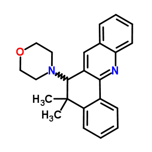 5,5-Dimethyl-6-(4-morpholinyl)-5,6-dihydrobenzo(c)acridineStructure,5443-68-5Structure 5,5-Dimethyl-6-(4-morpholinyl)-5,6-dihydrobenzo(c)acridine Structure,5443-68-5Structure