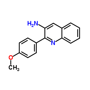 3-Quinolinamine,2-(4-methoxyphenyl)-Structure,5443-82-3Structure 3-Quinolinamine,2-(4-methoxyphenyl)- Structure,5443-82-3Structure