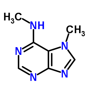 7H-purin-6-amine,n,7-dimethyl-Structure,5444-25-7Structure 7H-purin-6-amine,n,7-dimethyl- Structure,5444-25-7Structure