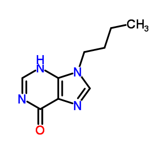 6H-purin-6-one, 3,9-dihydro-9-butyl-Structure,5444-84-8Structure 6H-purin-6-one, 3,9-dihydro-9-butyl- Structure,5444-84-8Structure