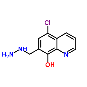 8-Quinolinol,5-chloro-7-(hydrazinylmethyl)-Structure,5444-90-6Structure 8-Quinolinol,5-chloro-7-(hydrazinylmethyl)- Structure,5444-90-6Structure