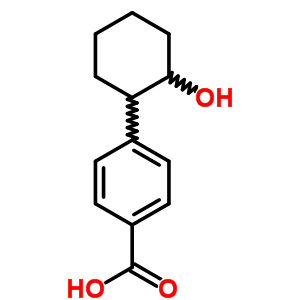 Benzoic acid,4-(2-hydroxycyclohexyl)-Structure,5445-91-0Structure Benzoic acid,4-(2-hydroxycyclohexyl)- Structure,5445-91-0Structure