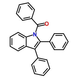 Methanone, (2,3-diphenyl-1h-indol-1-yl)phenyl-Structure,5448-01-1Structure Methanone, (2,3-diphenyl-1h-indol-1-yl)phenyl- Structure,5448-01-1Structure
