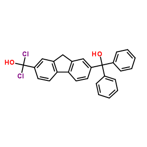 9H-fluorene-2,7-dimethanol,a2,a2-dichloro-a7,a7-diphenyl-Structure,5448-08-8Structure 9H-fluorene-2,7-dimethanol,a2,a2-dichloro-a7,a7-diphenyl- Structure,5448-08-8Structure