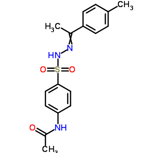 4-(乙?；被?-苯磺酸 2-[1-(4-甲基苯基)亞乙基]肼結(jié)構(gòu)式_5448-96-4結(jié)構(gòu)式