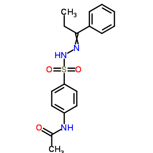 Benzenesulfonic acid,4-(acetylamino)-, 2-(1-phenylpropylidene)hydrazideStructure,5448-97-5Structure Benzenesulfonic acid,4-(acetylamino)-, 2-(1-phenylpropylidene)hydrazide Structure,5448-97-5Structure